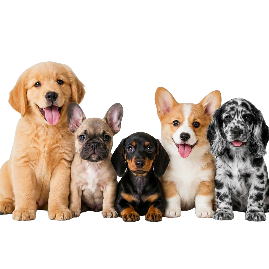 Happy golden retriever puppy